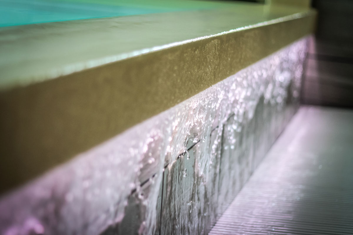 Gouttes d'eau, détail spa