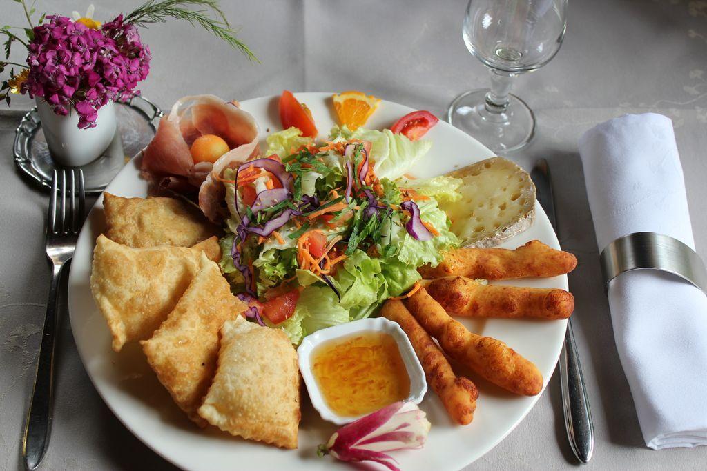 Traditional dish at La Neyrette